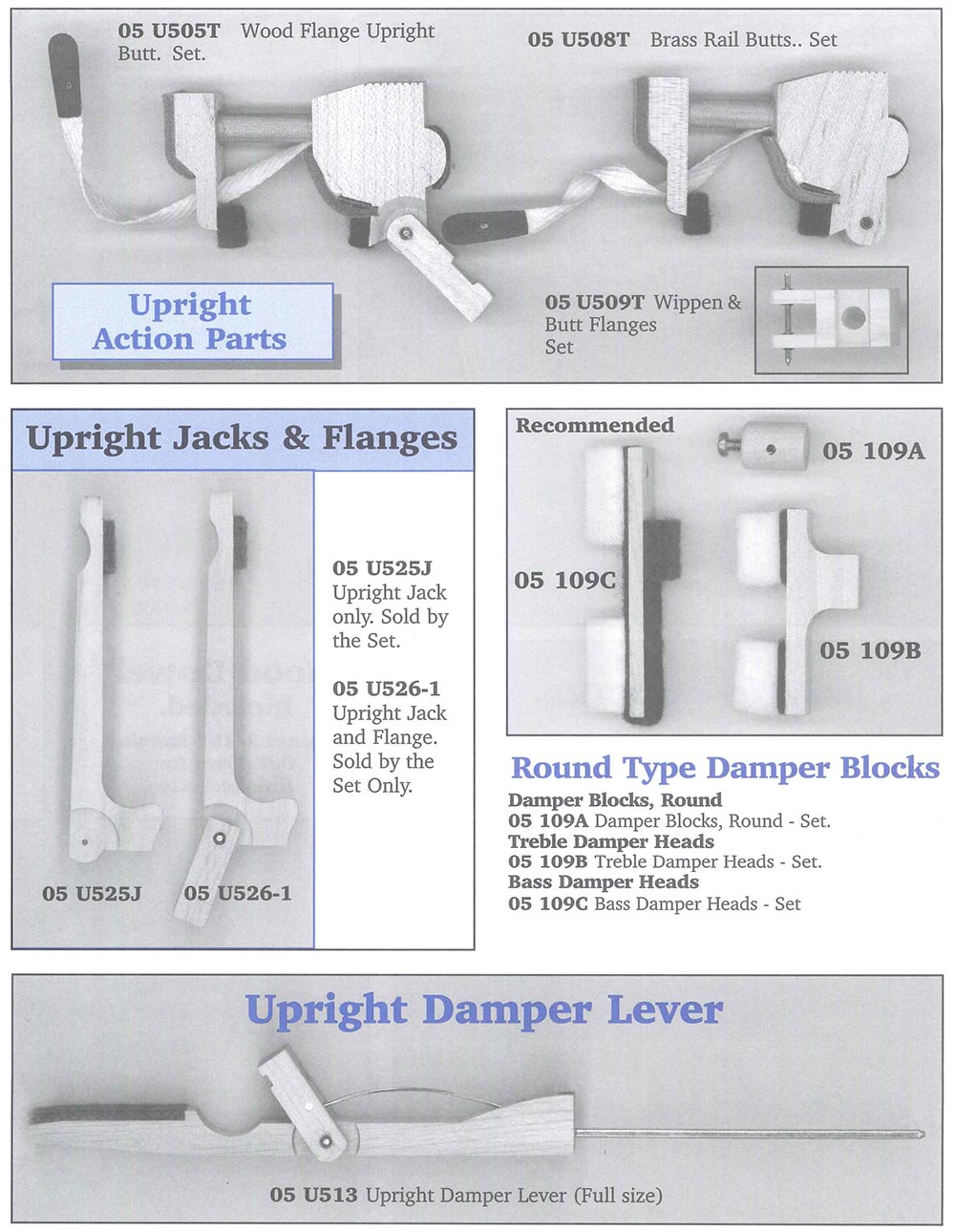 Upright Damper Lever(Full size)